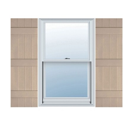 Ekena Millwork Mid-America Vinyl, Custom Four Board Joined (3 Batten), Board-n-Batten Shutters, J41473023 J41473023